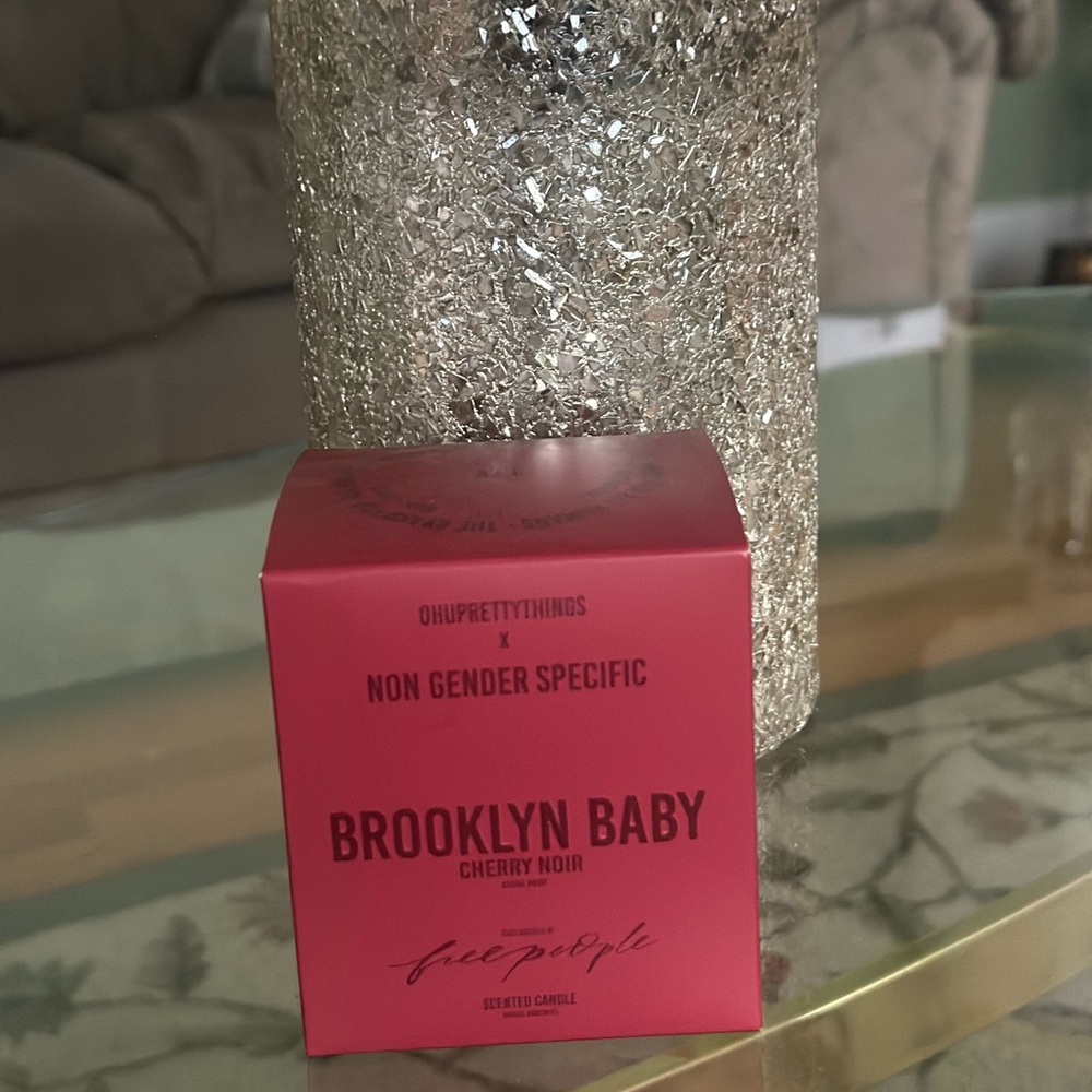 Free People Brooklyn Baby Candle - Cherry Noir Pink - Picture 3 of 3